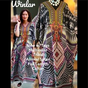 LOWEST🌺 NWT WINLAR GYPSY BOHO MULTICOLOR COVERUP/CAFTAN